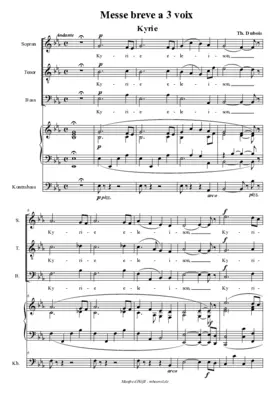 Messe brève à 3 voix in Es