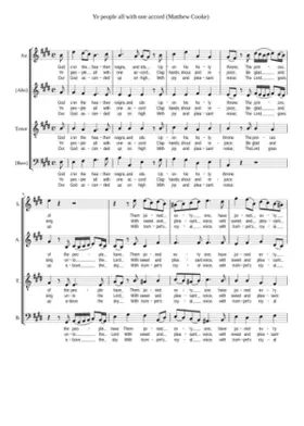 Ye people all with one accord