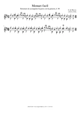 Menuet facil, Rda, f.90 III