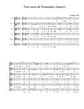 Voce mea ad Dominum clamavi