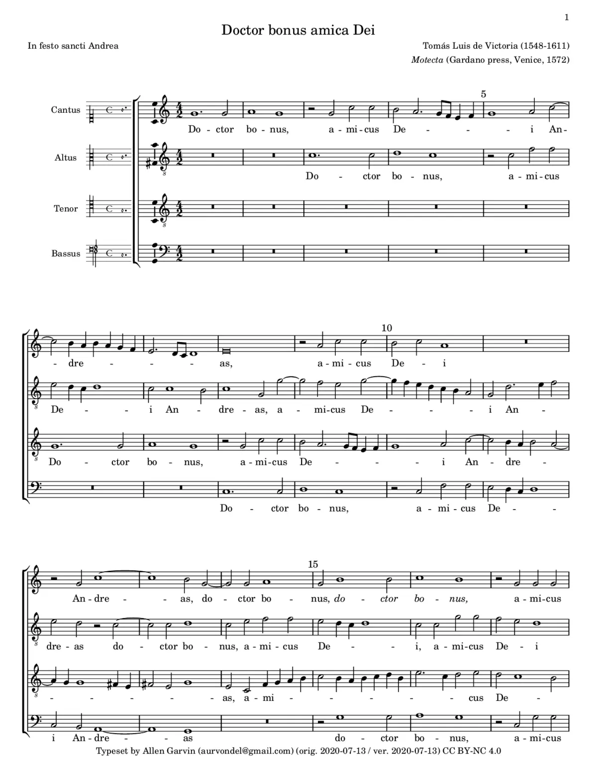 Doctor bonus, amicus Dei - Page 1