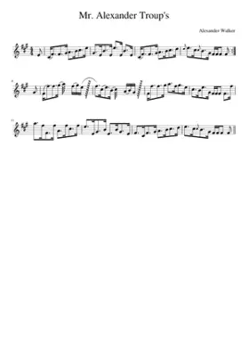 Mr. Alexander Troup's