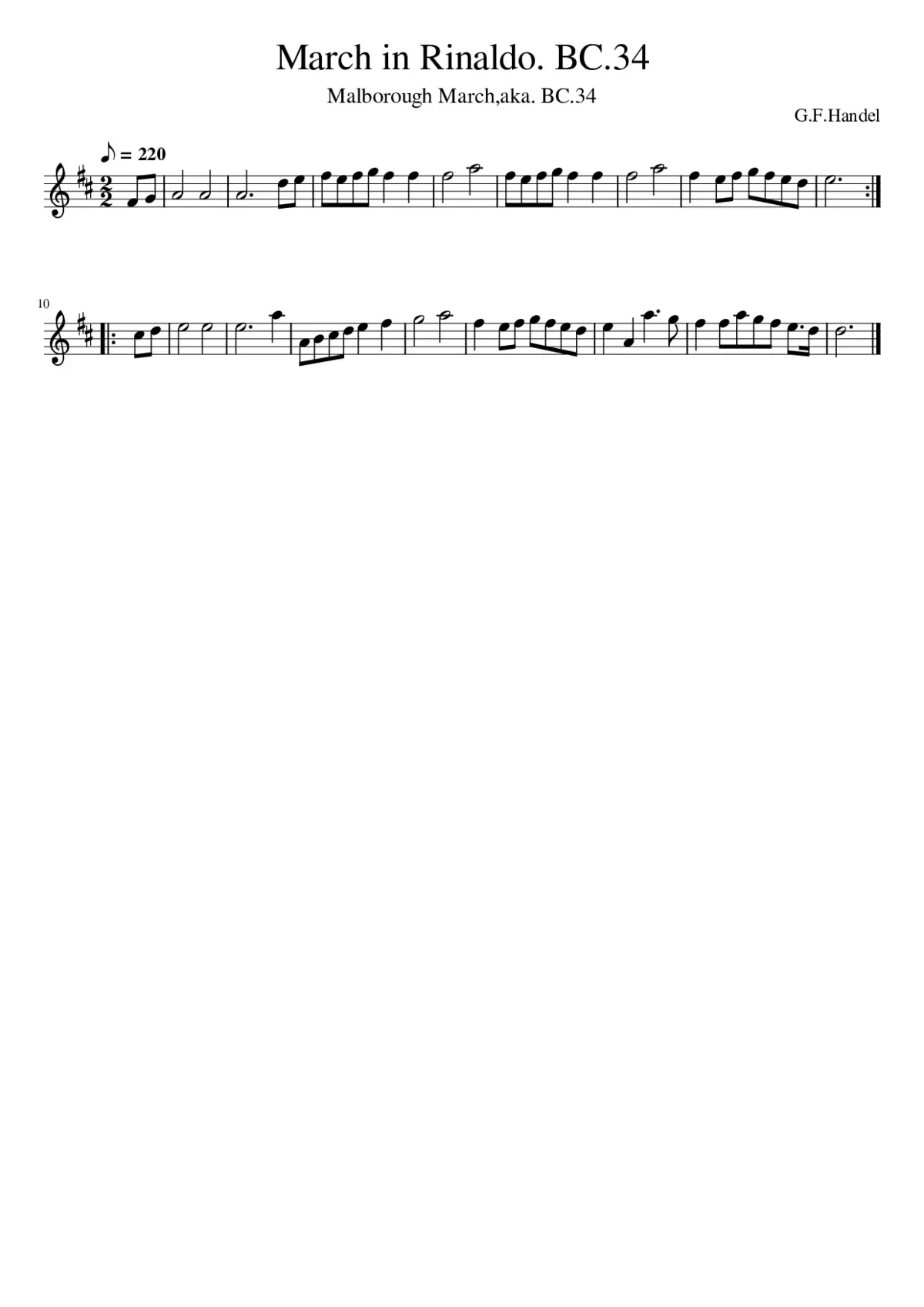 March in Rinaldo. BC.34 - Page 1