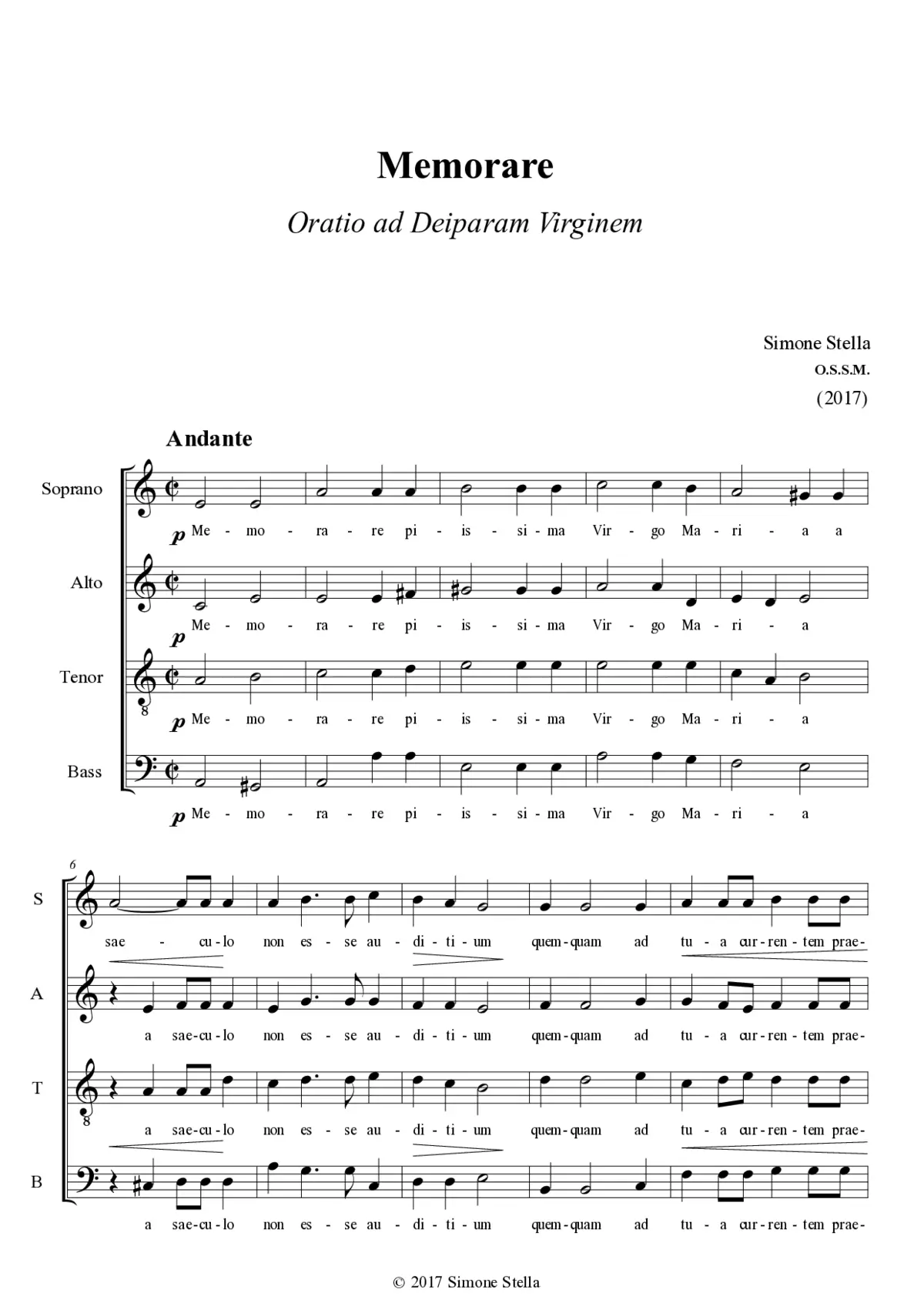 Memorare - Page 1