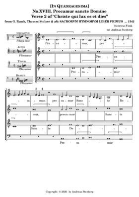 Precamur sancte Domine