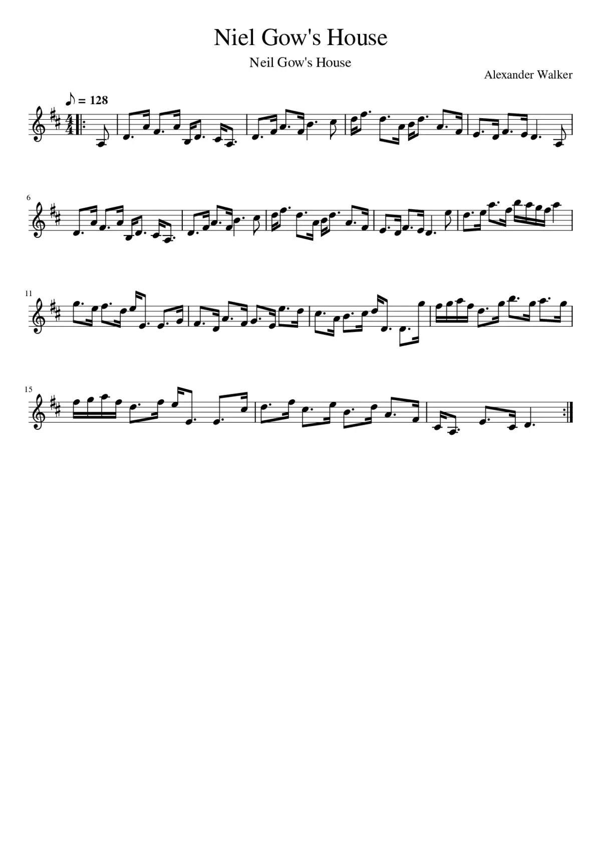 Niel Gow's House - Page 1