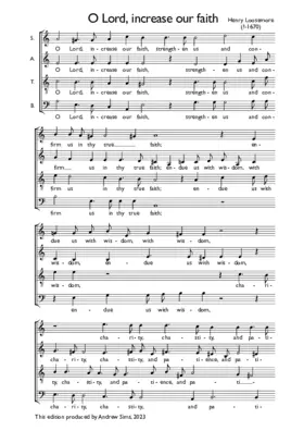 O Lord, increase our faith