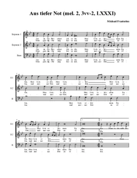 Aus tiefer Not schrei ich zu dir(2) 3vv-2
