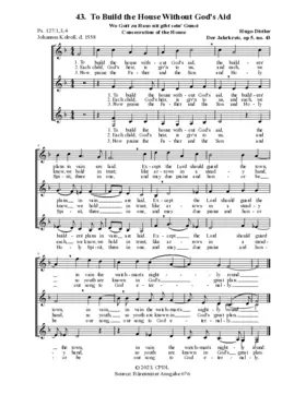 Wo Gott zu Haus nit gibt sein' Gunst