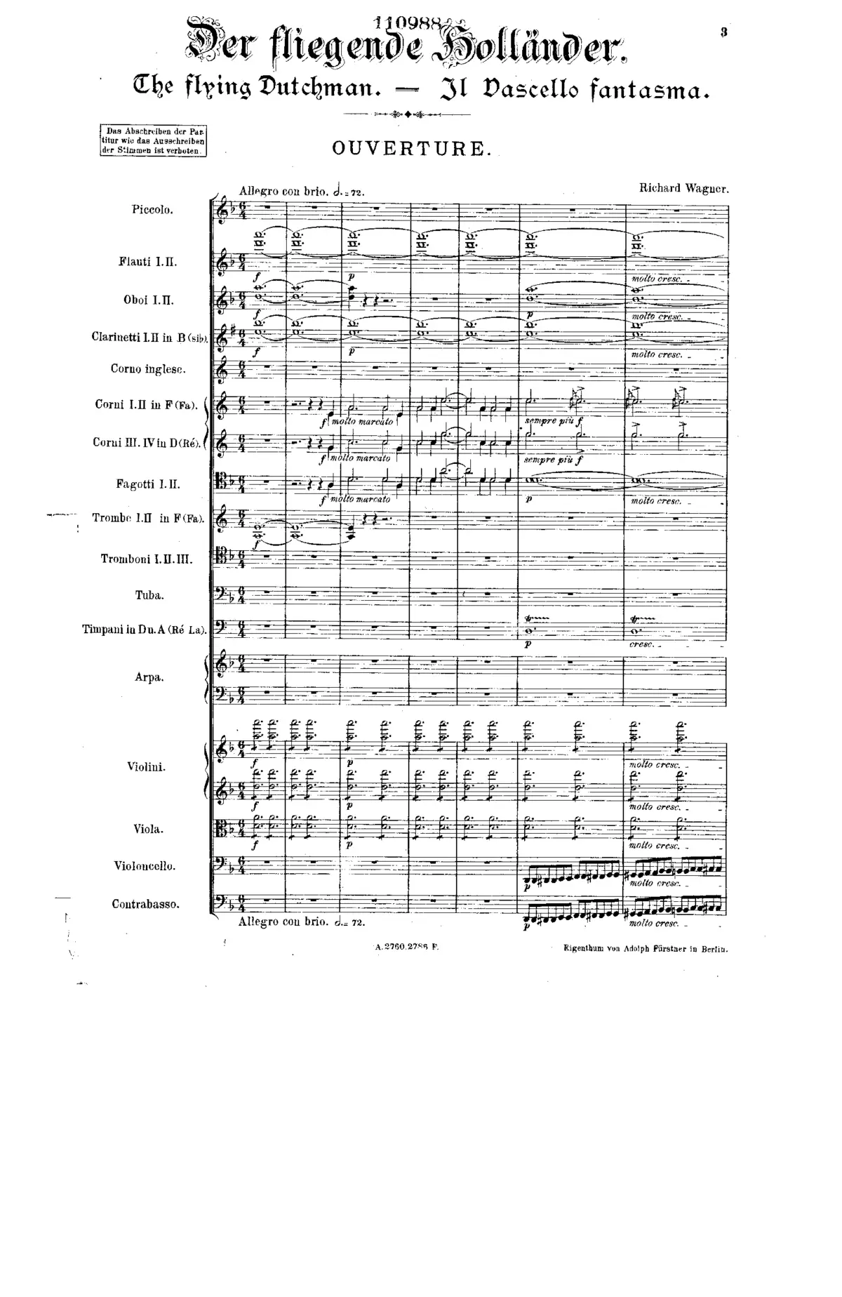 Der fliegende Holländer - Page 1