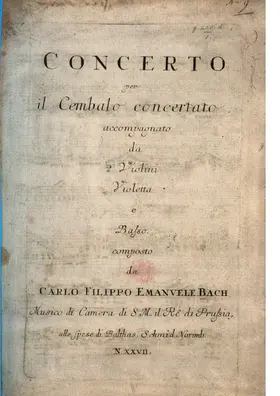 Harpsichord Concerto in D major