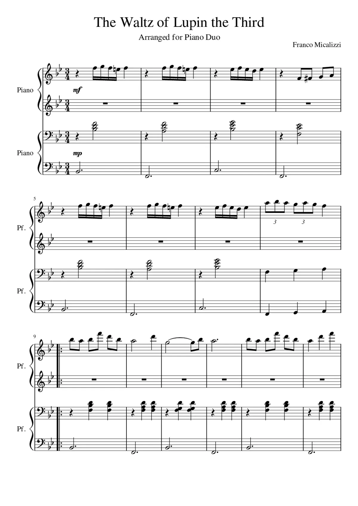 lupin the third theme - Page 1