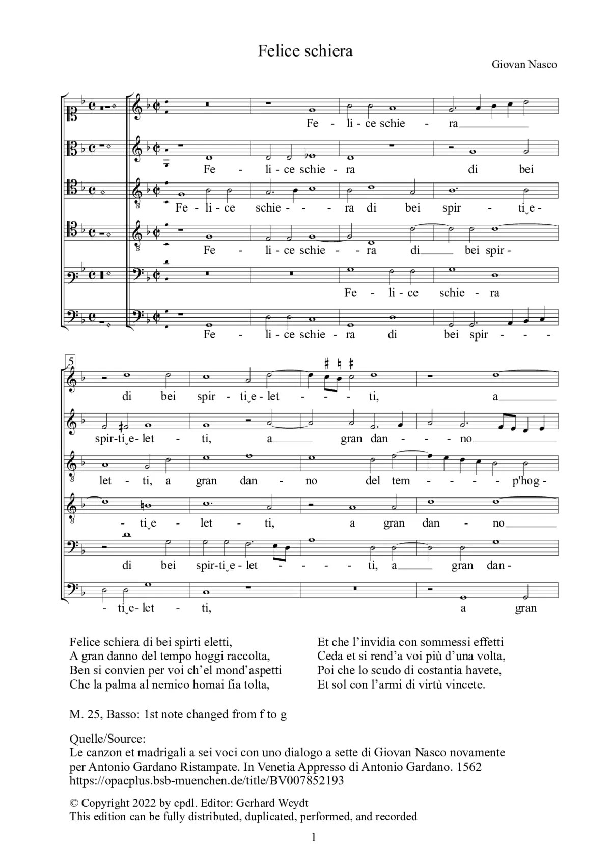 Felice schiera - Page 1