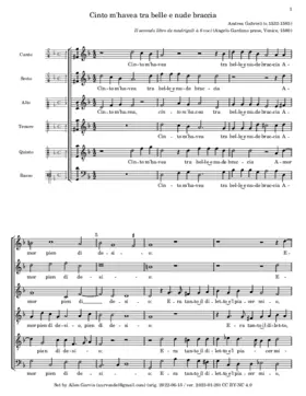 Cinto m'havea tra belle e nude braccia