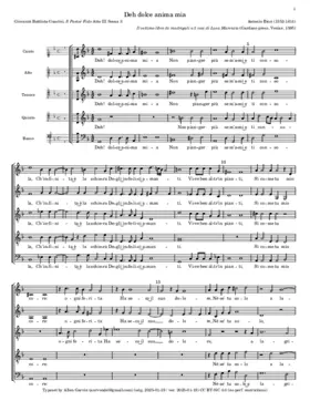 Deh, dolc'anima mia, non pianger più