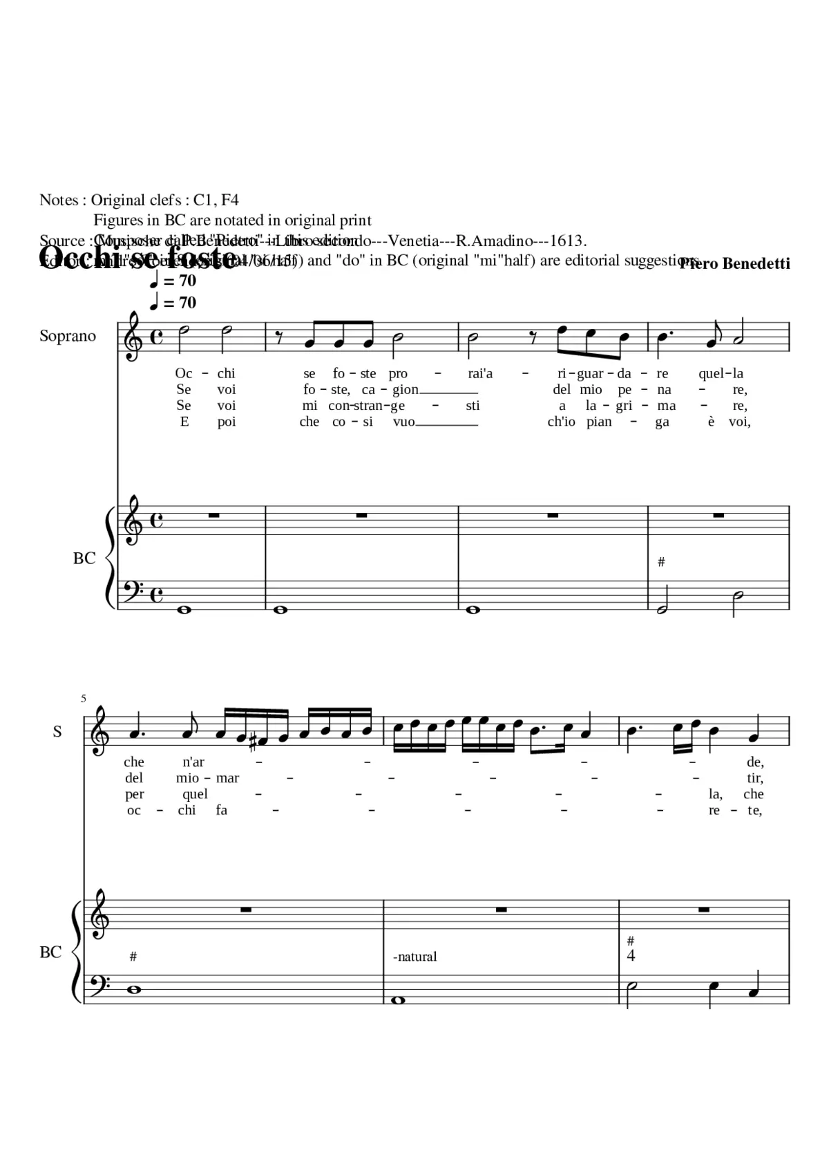 Occhi se foste - Page 1