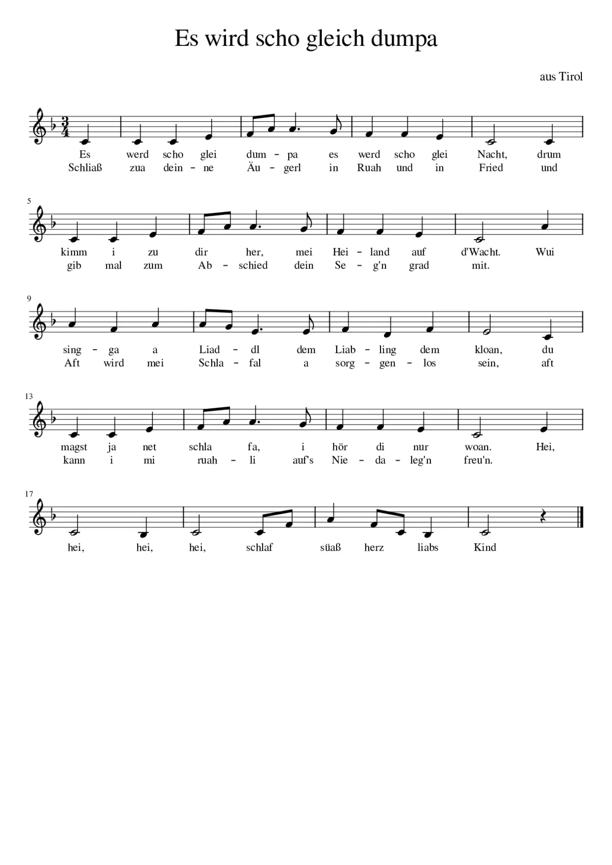 es wird scho glei dumpa - Page 1