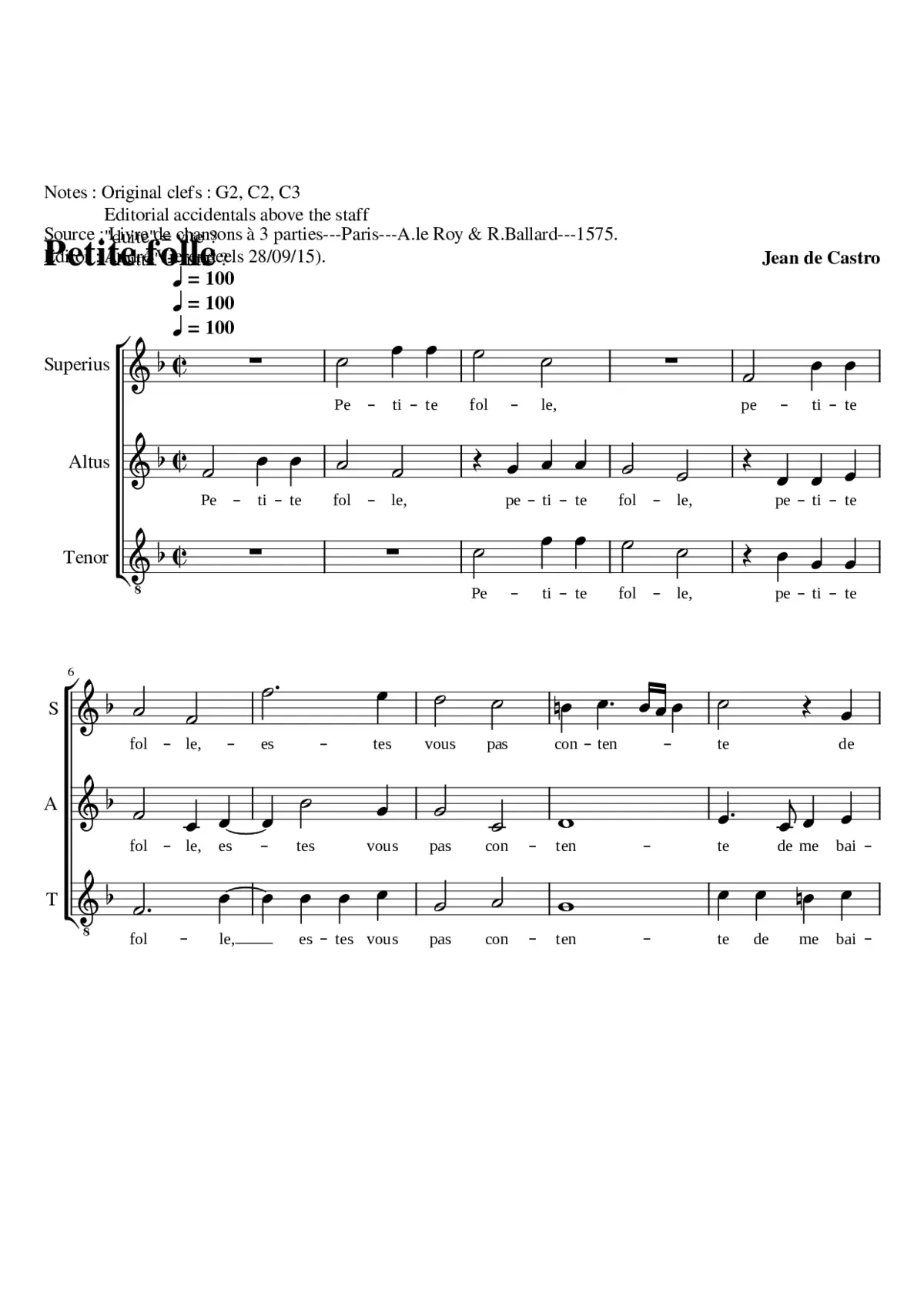 Petite folle - Page 1