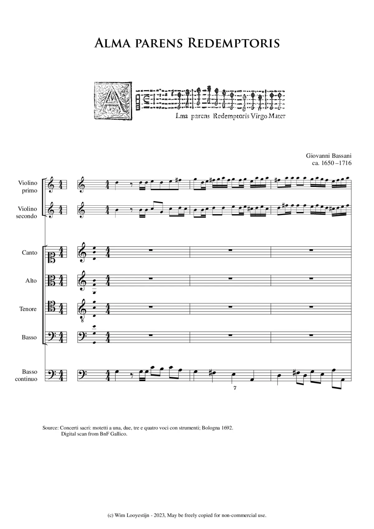 Alma parens redemptoris - Page 1
