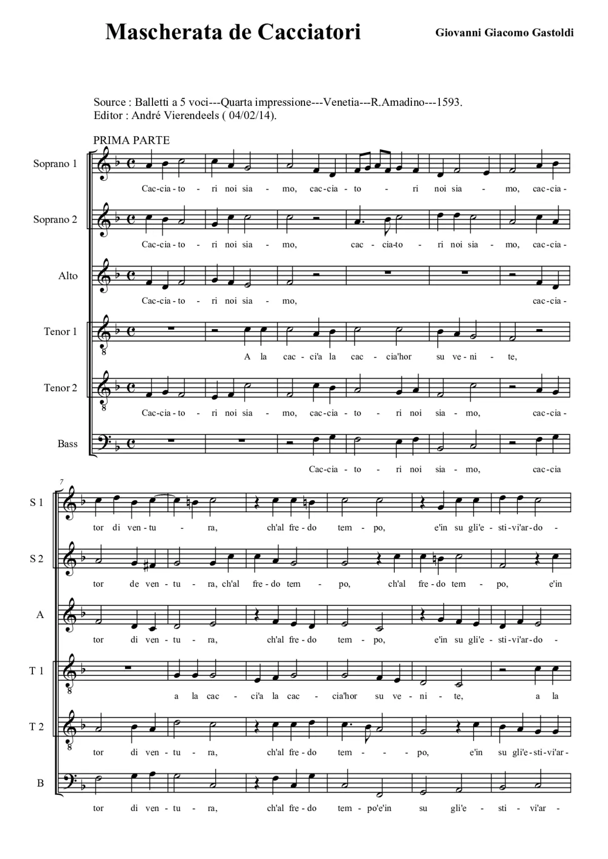 Mascherata de cacciatori - Page 1