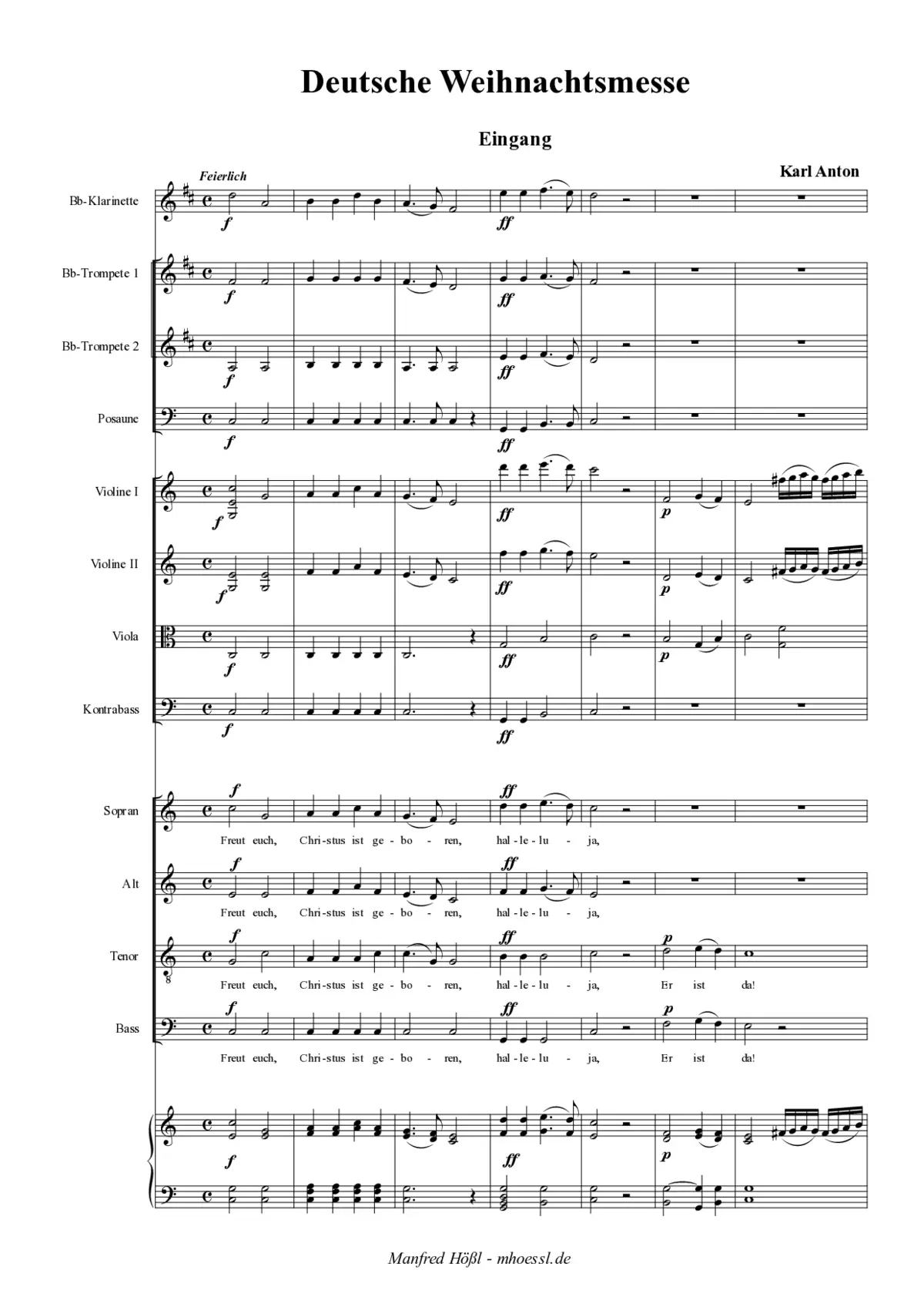 Deutsche Weihnachtsmesse - Page 1