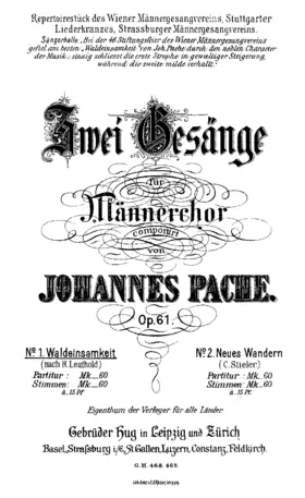 Zwei Gesänge für Männerchor