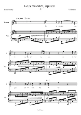 Deux mélodies