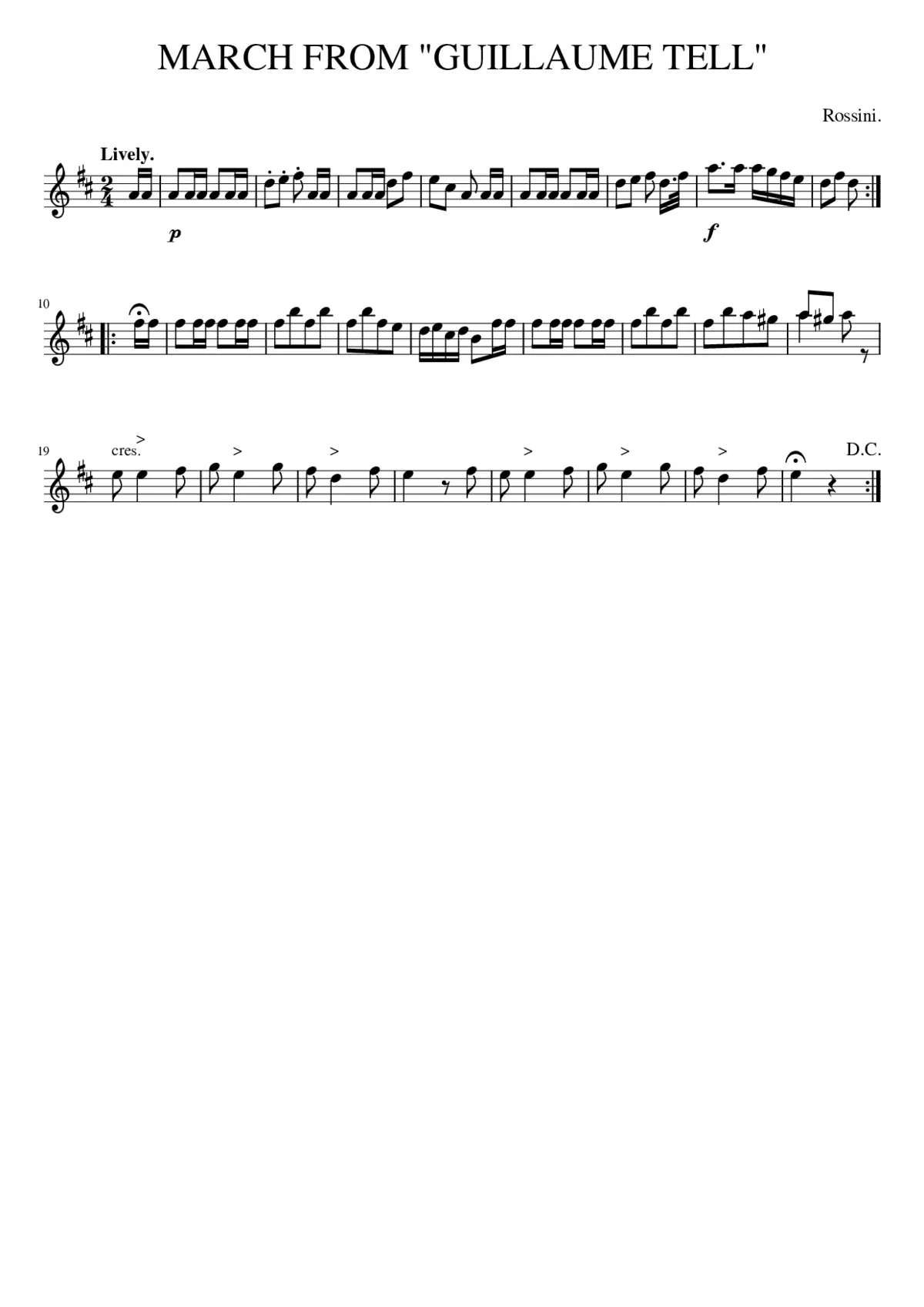 Guillaume Tell - Page 1