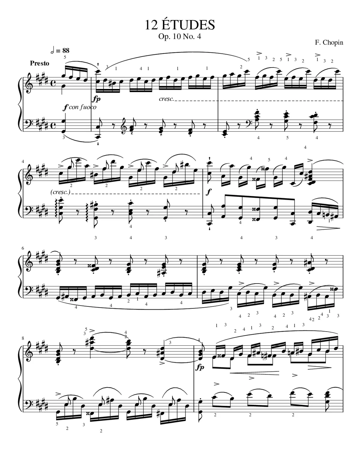 Études Op.10 - Page 1