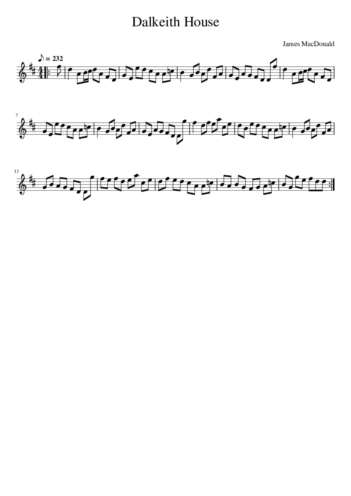 Dalkeith House - Page 1