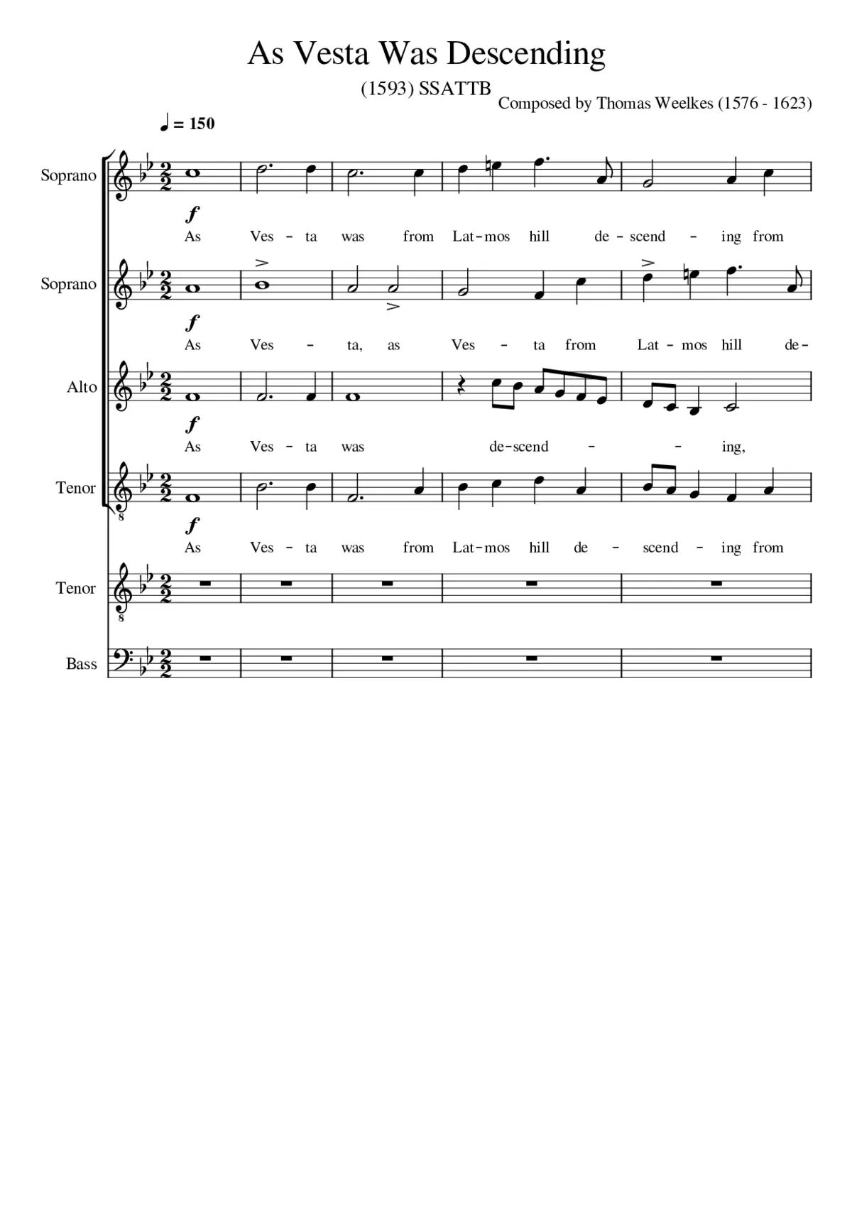 As Vesta Was Descending - Page 1