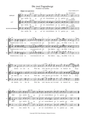Die zwei Tugendwege, D71