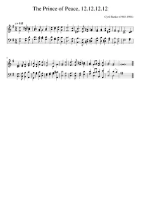 Hush all ye sounds of war