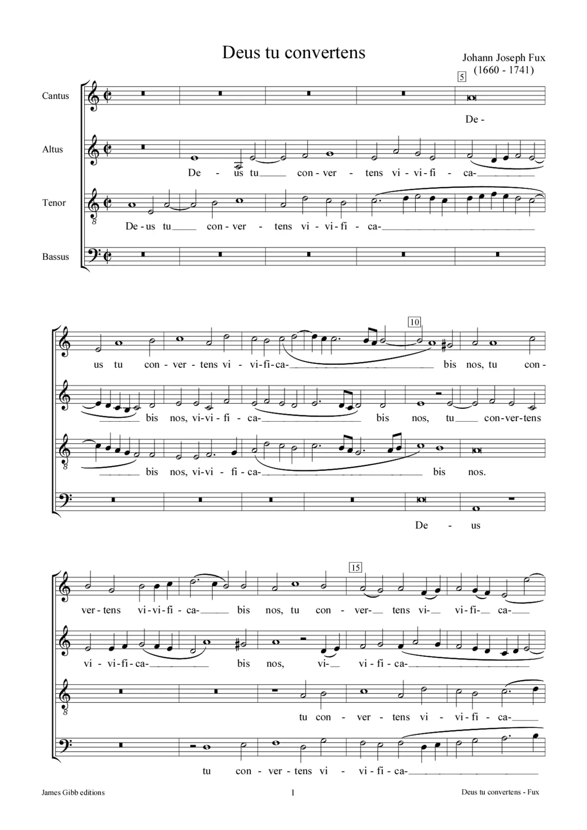 Deus tu convertens, K149 - Page 1
