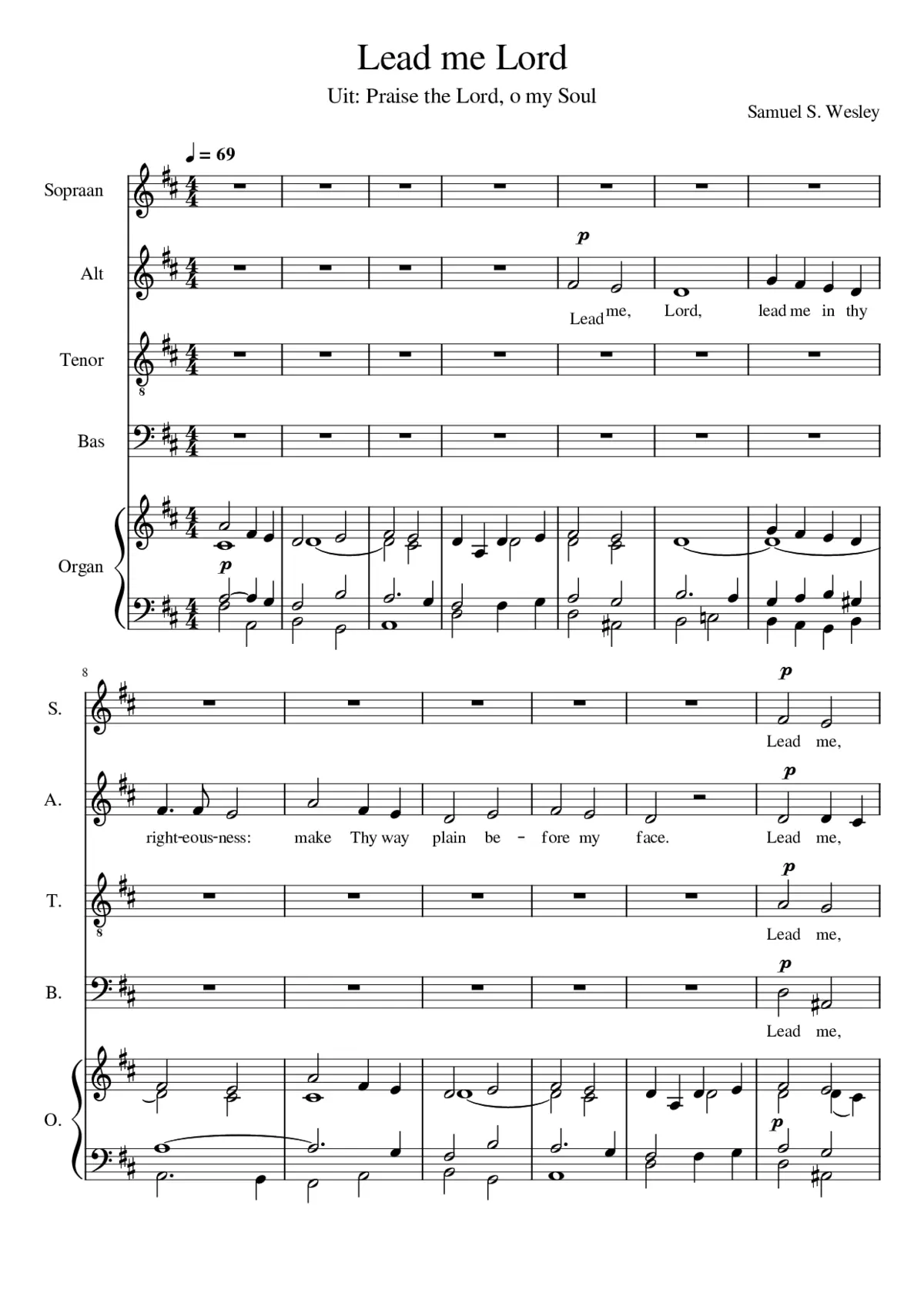 Lead me Lord - Page 1