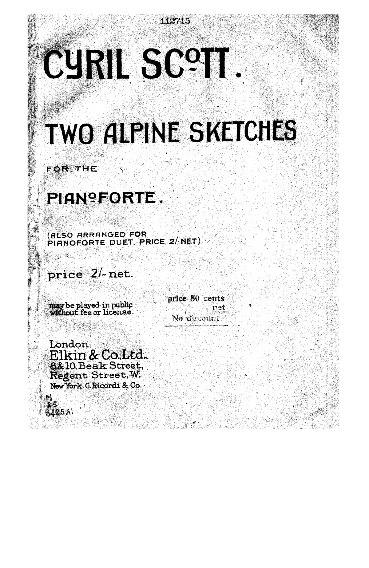 2 Alpine Sketches - Page 1