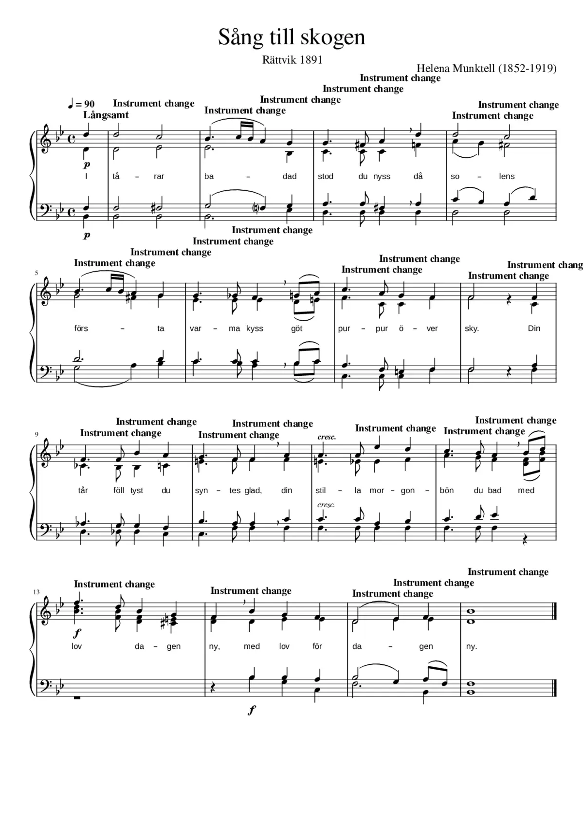 Sång till skogen - Page 1