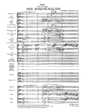 Suite aus der Oper 'Der Rosenkavalier'