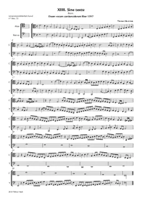 XIIII Bicinium sine textu