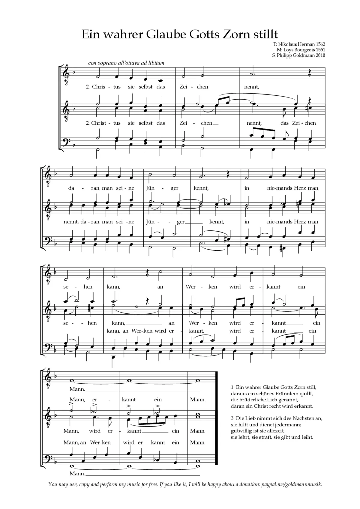Ein wahrer Glaube Gott's Zorn stillt - Page 1