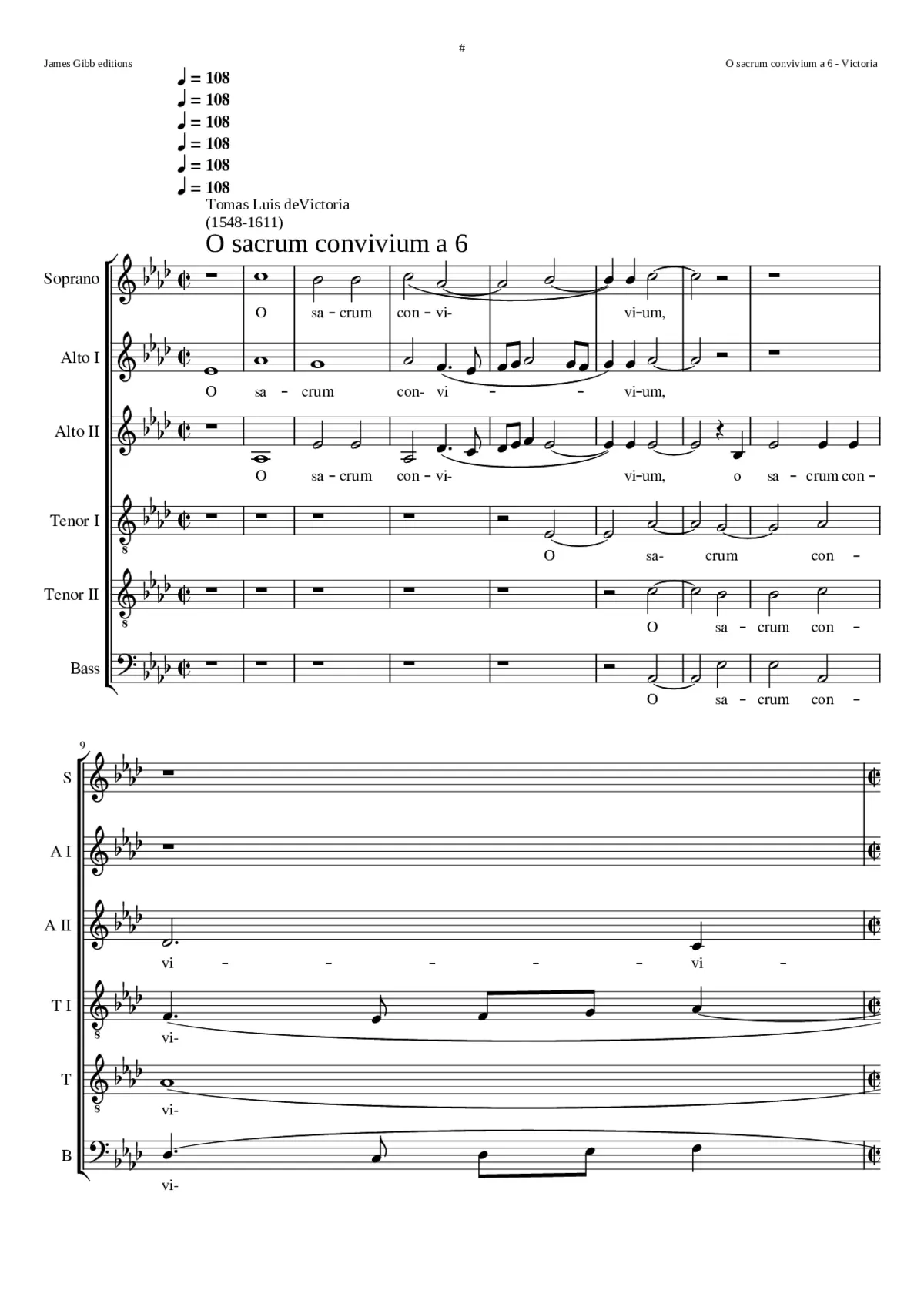 O sacrum convivium a 6 - Page 1