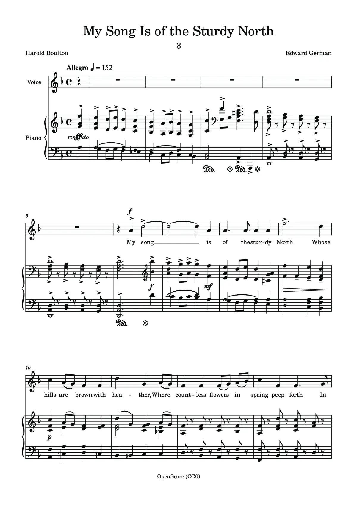 My Song Is of the Sturdy North - Page 1