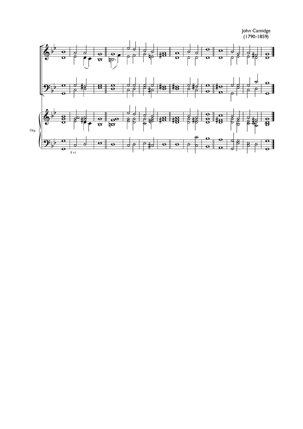 Double chant in G minor - Page 1