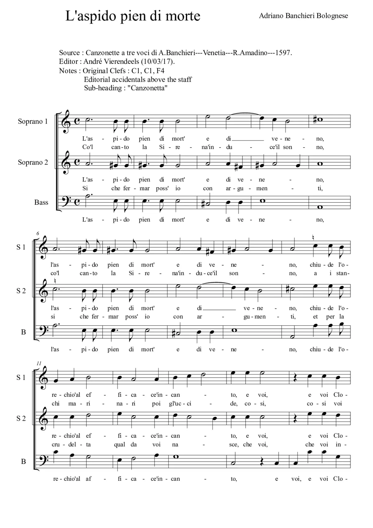 L'aspido pien di morte - Page 1