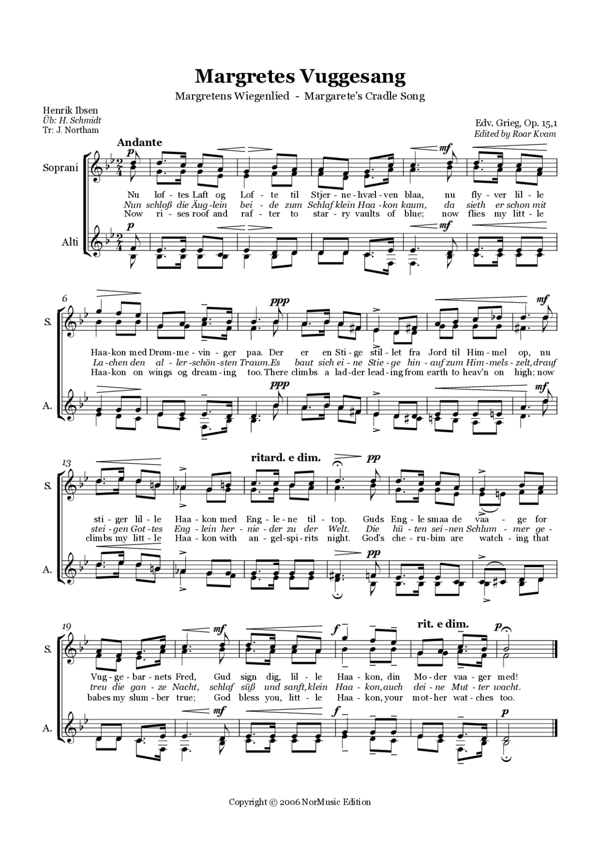 Margretes Vuggesang - Page 1