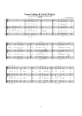 Lesser Litany and Lord's Prayer (ATB)