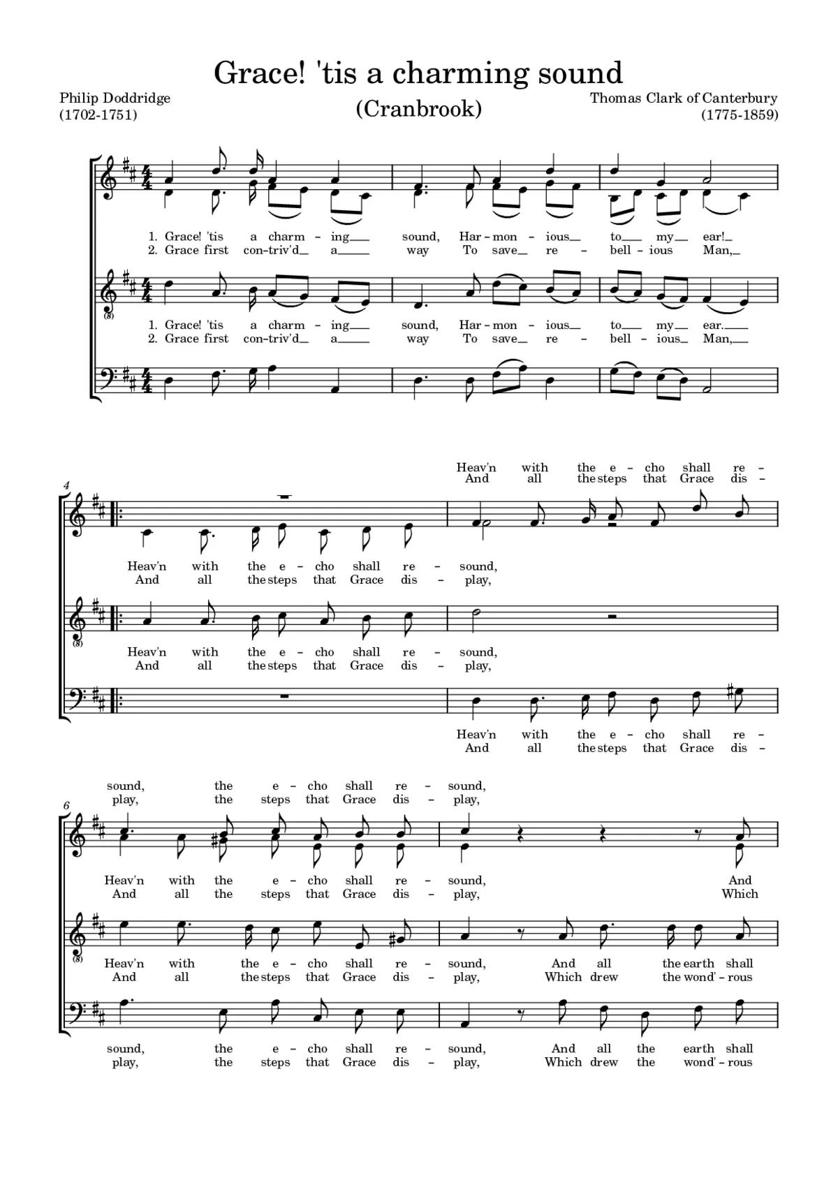 Grace, 'tis a charming sound - Page 1