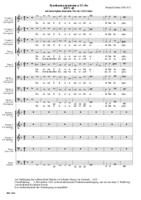 Syncharma musicum, SWV 49