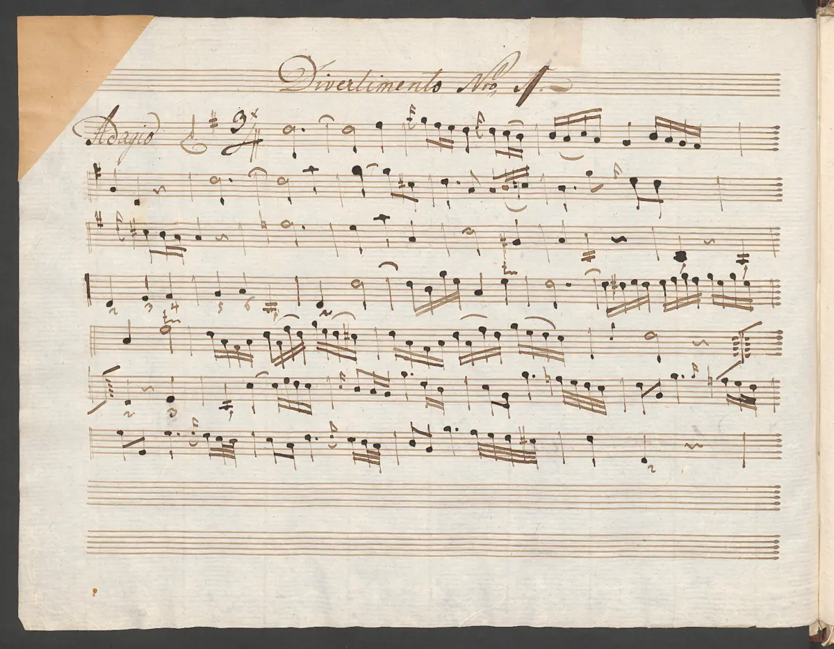 Baryton Trio in G major - Page 1