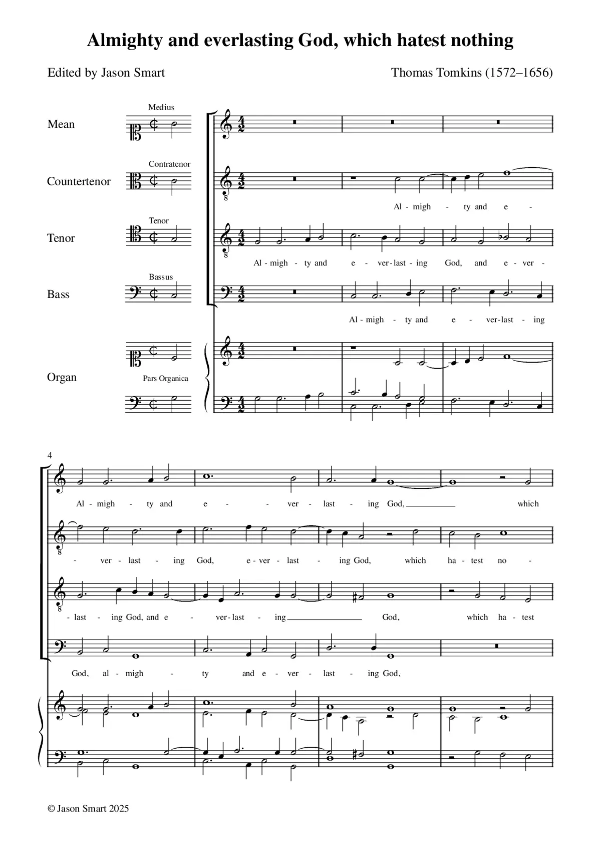 Almighty and everlasting God, who hatest nothing - Page 1